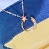 Gift Creative Style Star Shape Pendant Necklace For Women Lovely Neck Jewelry With Brilliant Cubic Zirconia Daily Collocation