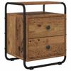 Nightstand 2 Pcs. Reclaimed Wood Engineered Wood