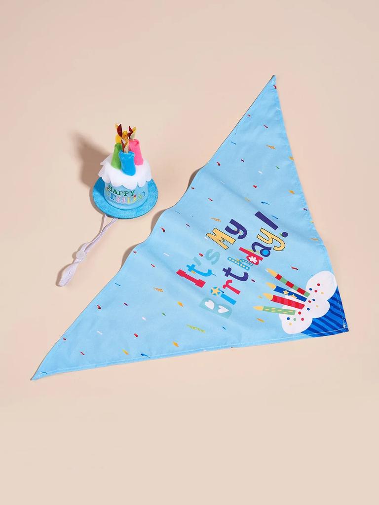 Hund Grattis på Födelsedagen Dekoration Hunddräkt Hattar Rosett Bandana Halsduk Haklappar Bandroller Fest Katt Hund Husdjur Tillbehör Perros