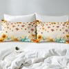 Autumn Harvest Pumpkin Pattern Sheet Four-piece Bedding Set Bedding Set Bedroom Dormitory Bedding Decoration