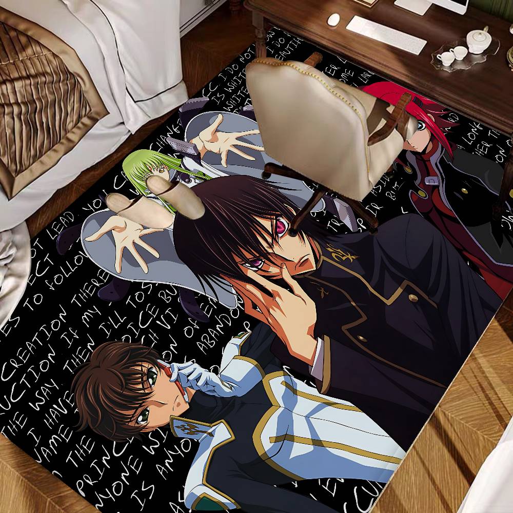 Anime Code Geass Kitchen Mat Kids Room Bedroom Decoration Balcony Anti-Slip Doormat Living Room Alfombra
