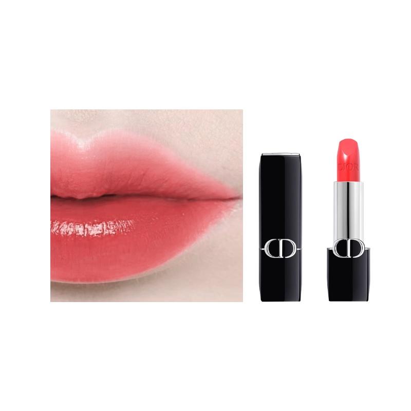 DIOR Lipstick 028 Peach Coral No gift box, no gift bag синий