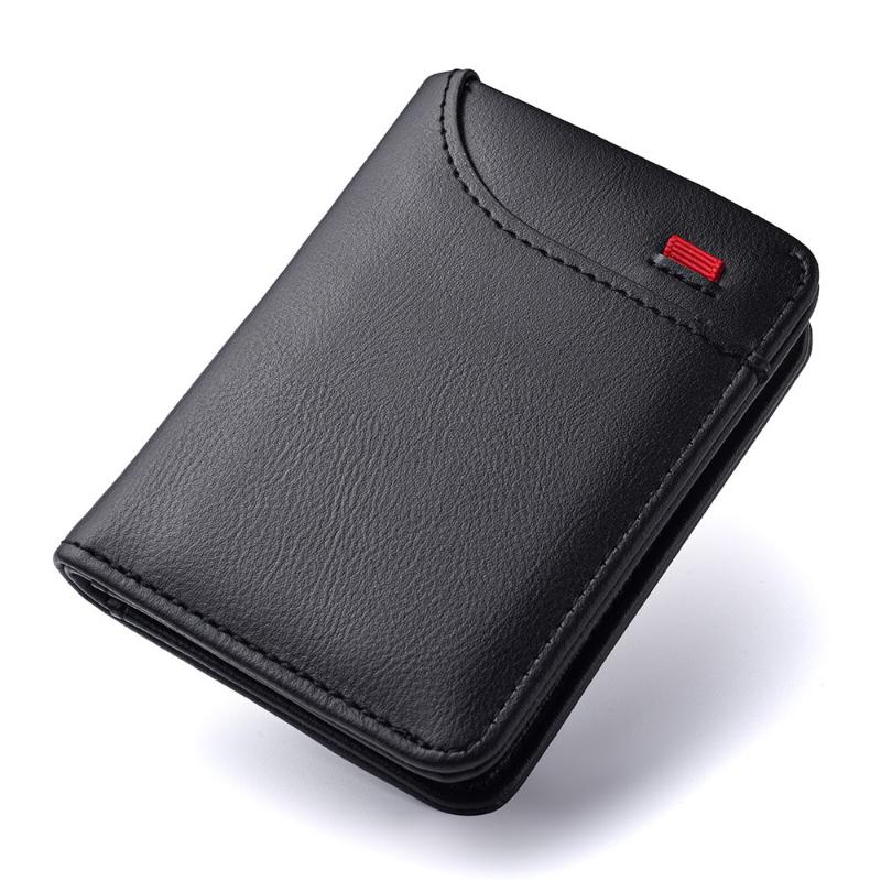 1pcs Universal Car Soft Wallet Leather Mini Credit Card Purse Portable Wallet