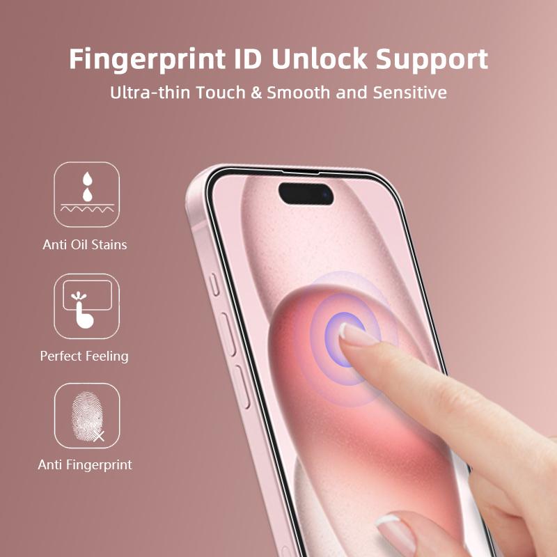 Cell Phone Tempered Glass Screen Protector Top Quality High Clear Perfect Full Cover 0.3 mm 9H for Apple iPhone 15 Plus
