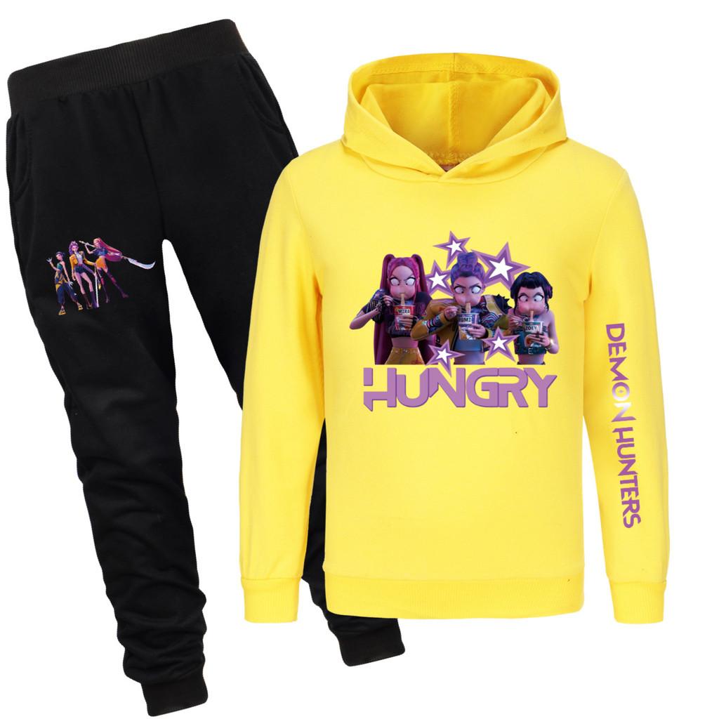 4832x Kids Girls Rumi Zoey Mira Print Hoodies Pants Trouser Clothes Set