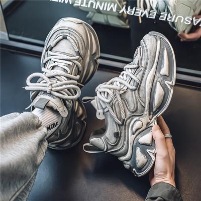 Internet Celebrity Men's Shoes Autumn and Winter 2024 New Trend Versatile Youth Sports Leisure Thick Sole Heightening Putian Dad Shoes