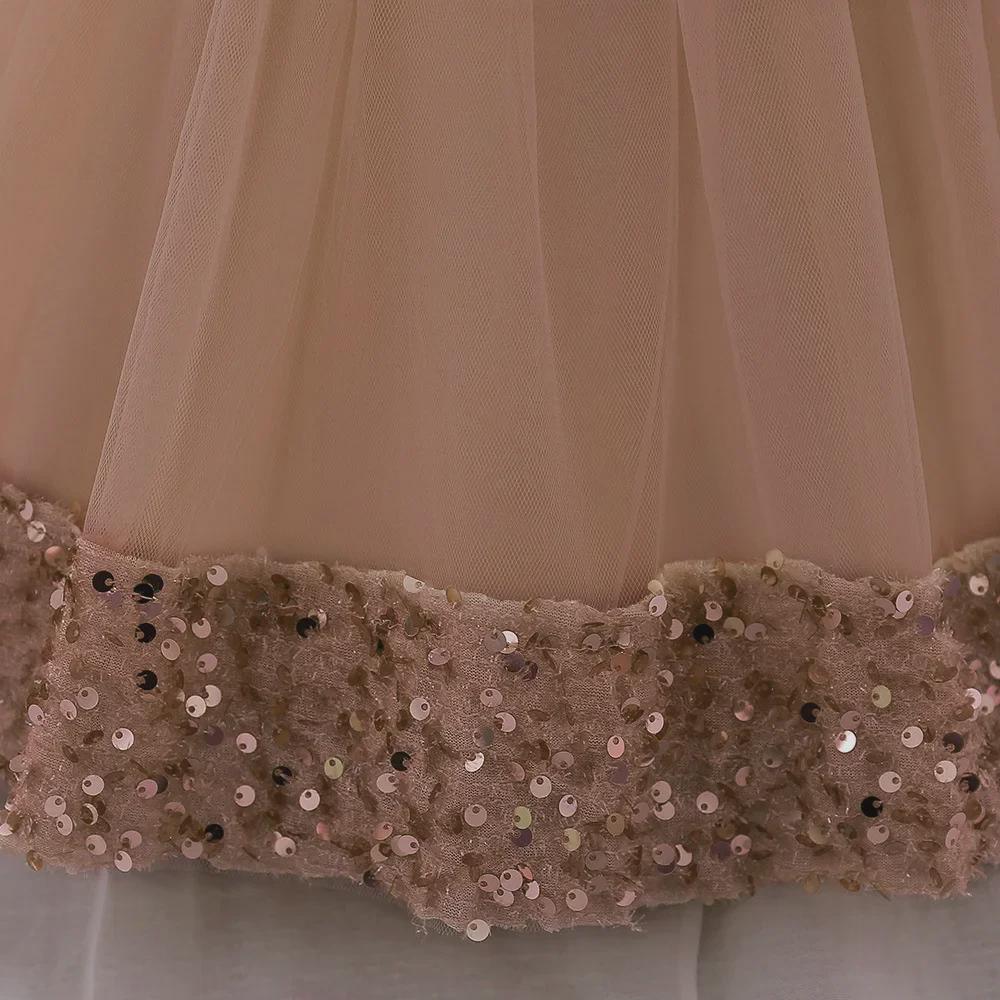 Nuovi Abiti da Principessa Tutu con Paillettes a Maniche Corte per Bambine 2024