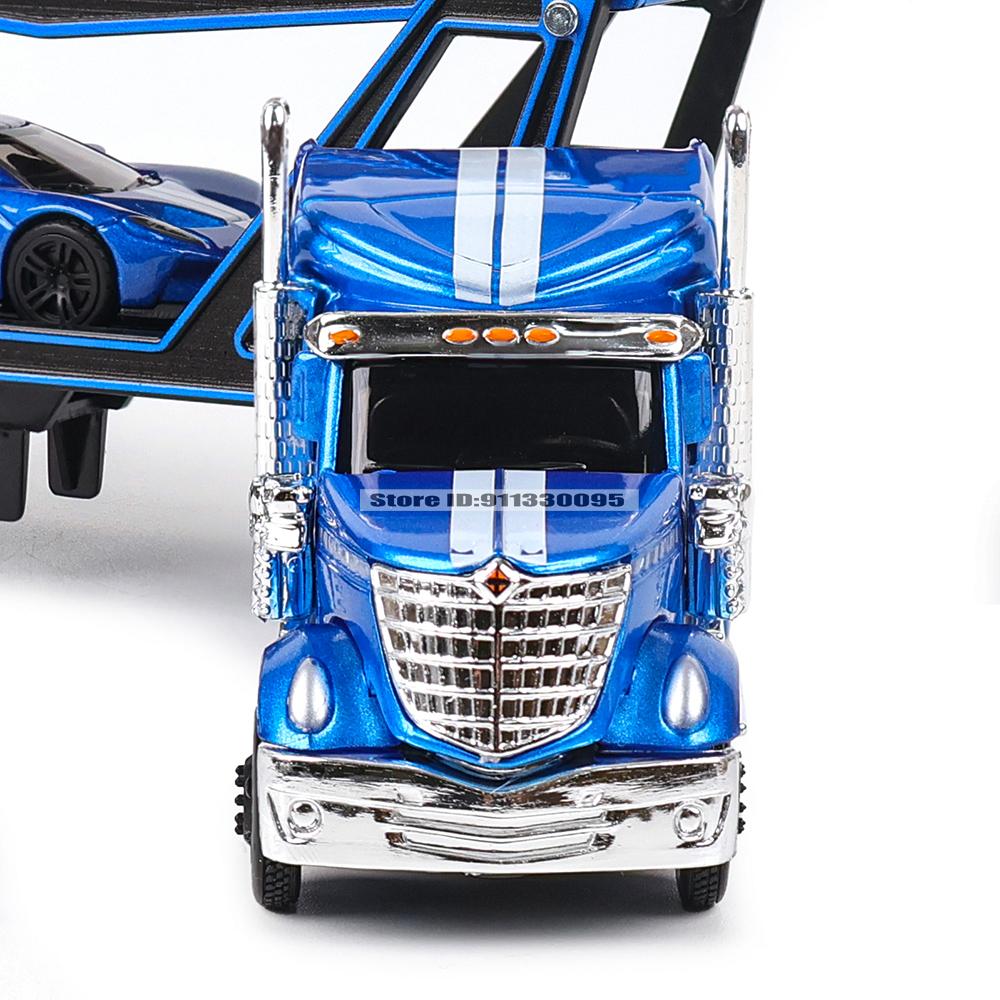 Maisto 1:64 MACK Anthem 2019 FORD LoneStar Transport Casting Manufacturing Trailer Model Simulation Model Alloy Car Collection