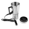 12V In-Car Thermos Thermal Heated Travel Mug Cup Caravanning Camping Coffee Tea