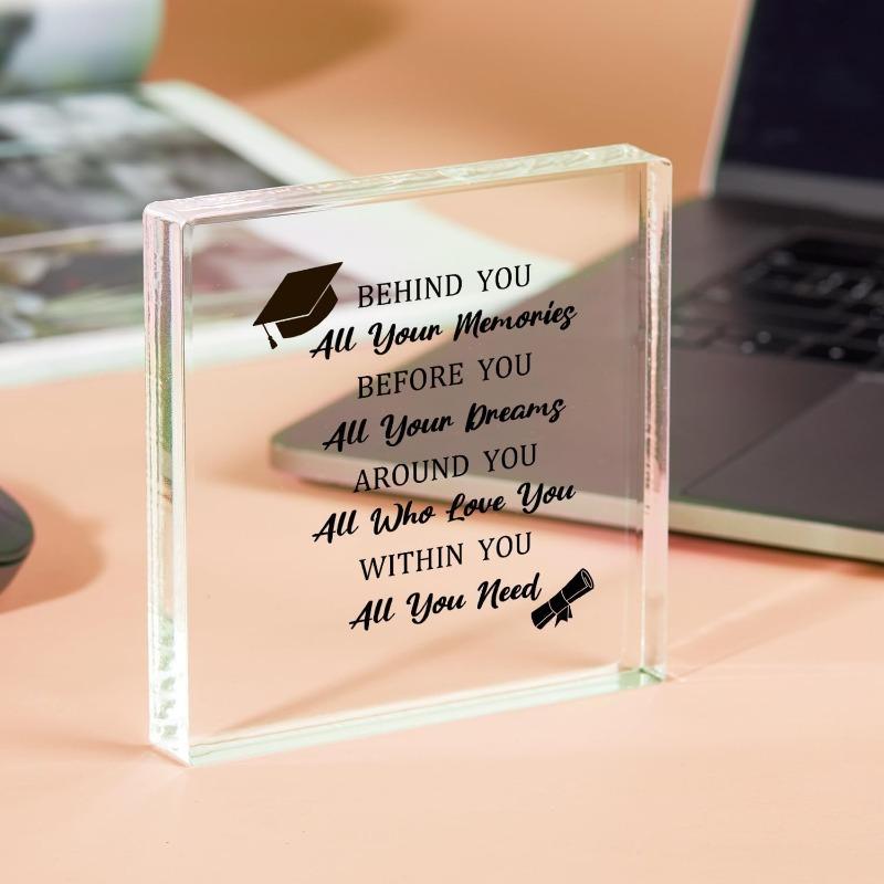 Inspirational Desk Ornamen, Graduation Cap Design, Contemporary Style - Graduation Gifts for Men & Women - Funny Grad Party Sign Decor Without Elec