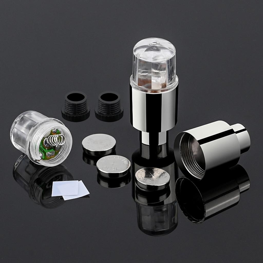 Car Hub Ambient Light Bicycle LED Tire Lights Universal Car Neon Lamp Valve Cover Lights Tire Colorful Flashing Bulb Decoration