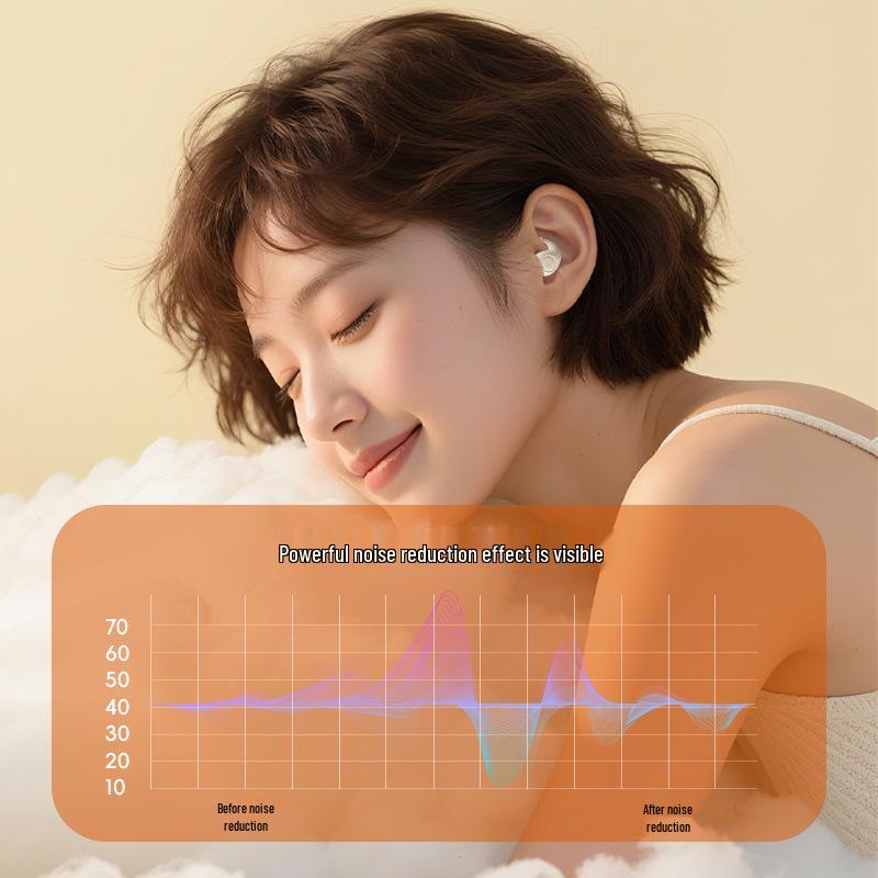 Wireless Noise-Cancelling Silicone Sleep Earphones