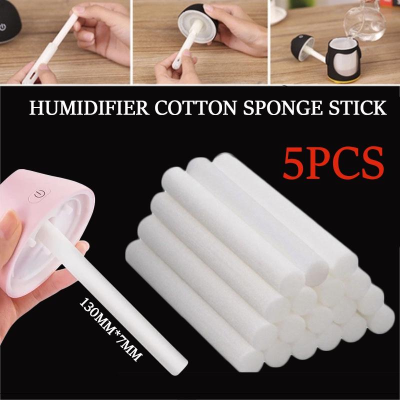 5 Piezas Humidificador de Aroma Repuesto Algodón Esponja Palo para USB Filtro de Aire Difusor Fabricante de Niebla