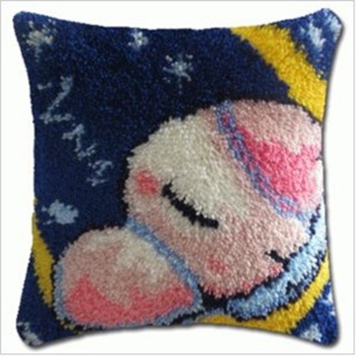 

Мультяшная вышивка Смирна Набор пуговиц Коврик для вышивания крючком Пуговица Животное Подушка Рукоделие