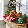 Gingerbread Man Christmas Plush Pillow - Cute Cartoon Sofa Cushion and Festive Decoration Gift