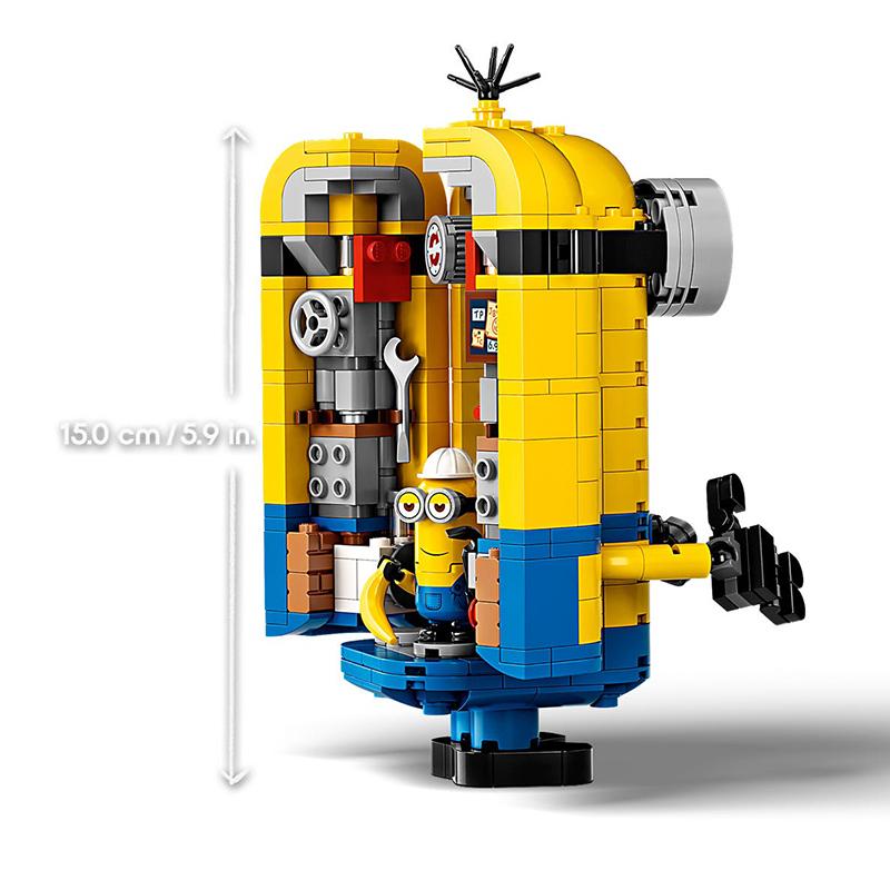 LEGO 75551 Brick-built Minions and their Lair Block Toys