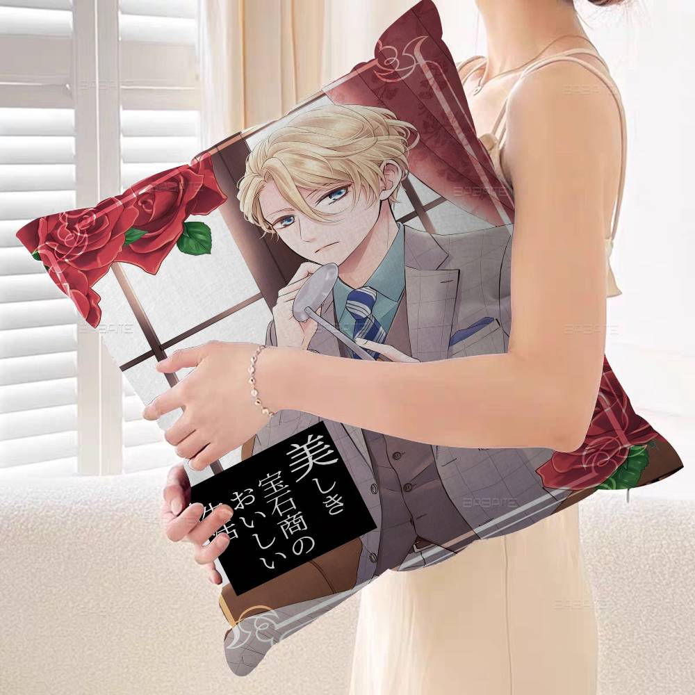 Anime The Case Files of Jeweler Richard Personalized Pillow Cover Kids Bedroom Wild Party Decor Pillowcase kid Birthday