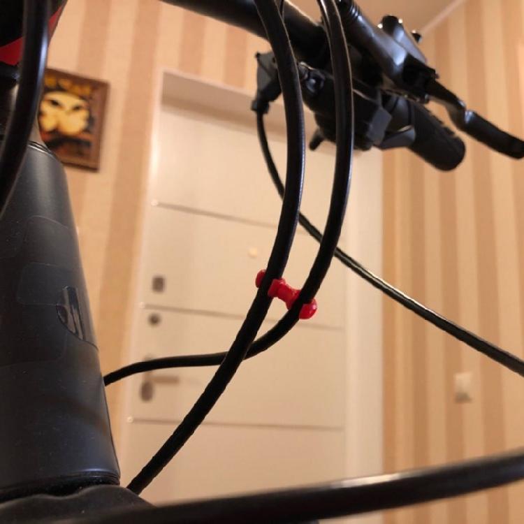 20 Pcs Plastic Bike Brake Cable Clips Bike Cable Clasps S-Style Lines Clips