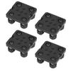 4Pcs V Rad Platte Kleine Nut Slot Gantry Stange Aluminium Legierung CNC 3D Drucker Teile Schwarz