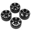 1.9in RC Beadlock Wheel Rims Reusable Stable Grip Silver Black Precise Replacement For Traxxas TRX4