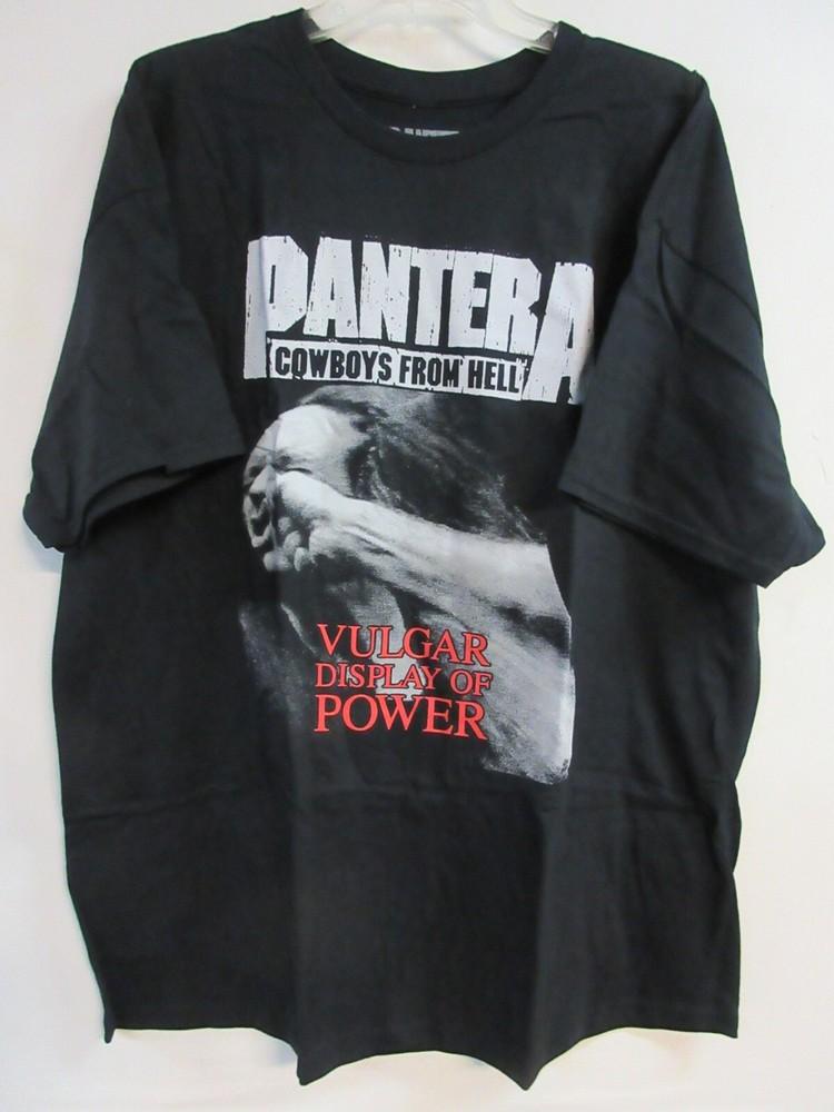ОФИЦИАЛЬНЫЙ МЕРЧ PANTERA ВУЛЬГАРНОЕ ВЫСТУПЛЕНИЕ ГРУППА КОНЦЕРТ МУЗЫКА 2XL / XXL Унисекс Футболка S