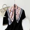 Spring New Silk Scarf 71 Square Scarf Wholesale Neck Small Scarf Puppy Printing Silk Scarf High-end Women's Thin