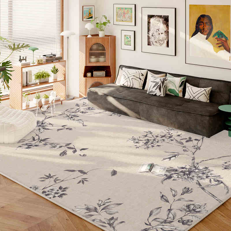 Francouzský Zimní Kašmírový Měkký Koberec Pokročilý Smysl Obývací Pokoj Ložnice Prací Podložka na Podlahu Protiskluzový Skládací Domácí Plošný Koberec