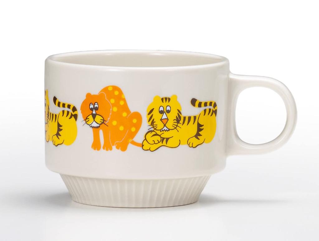 ADERIA Aderia Retro Wide Mug Zoomate 310ml Made In Japan Gift Box Microwave Safe Mug Stylish Nordic Large Gift for Women Cute Day Day Gift Showa Retro