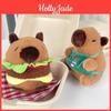 Charming Capybara Stuffed Animal Keychain Plush Toy Perfect Backpack Accessory