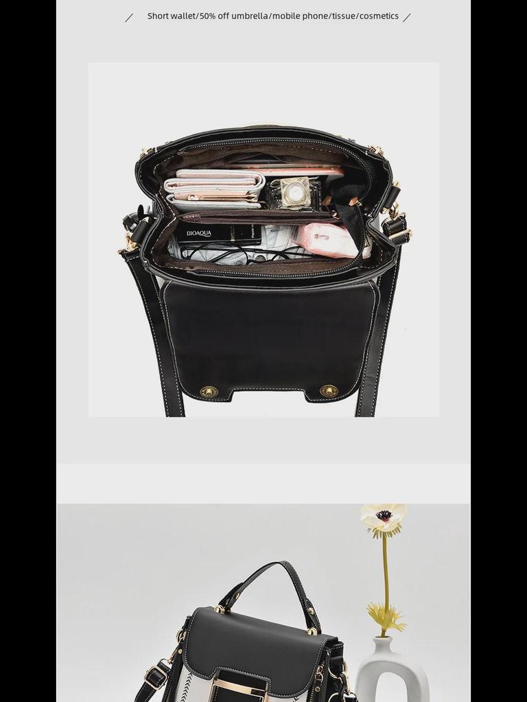 2021 Women's Large-Capacity Shoulder Bag: European & American Fashion, Handheld Messenger Square Bag