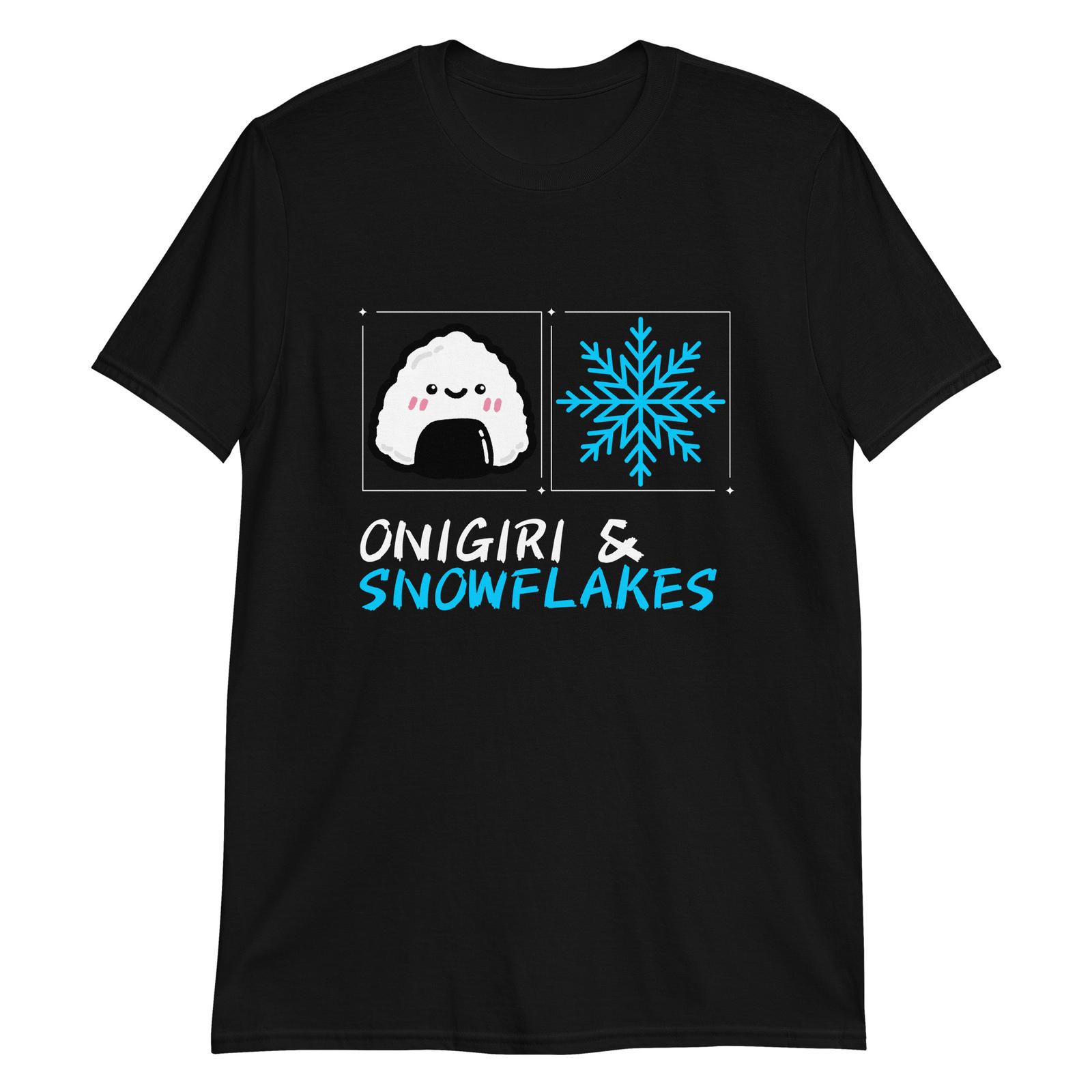 Onigiri and Snowflakes T-Shirt Mens Womens Tees Top S