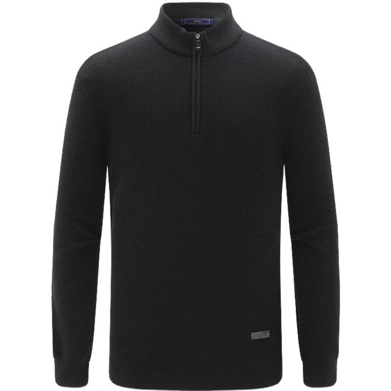 

EMZ Men s Premium Wool Blend Stand Collar Pullover Sweater 3XL