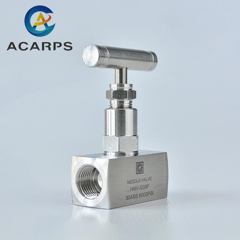 1/4" 3/8" 1/2" BSP Female High Pressure Stainless Steel 304 Shut Off Needle Globe Valve J13-250P Crane Flow Control