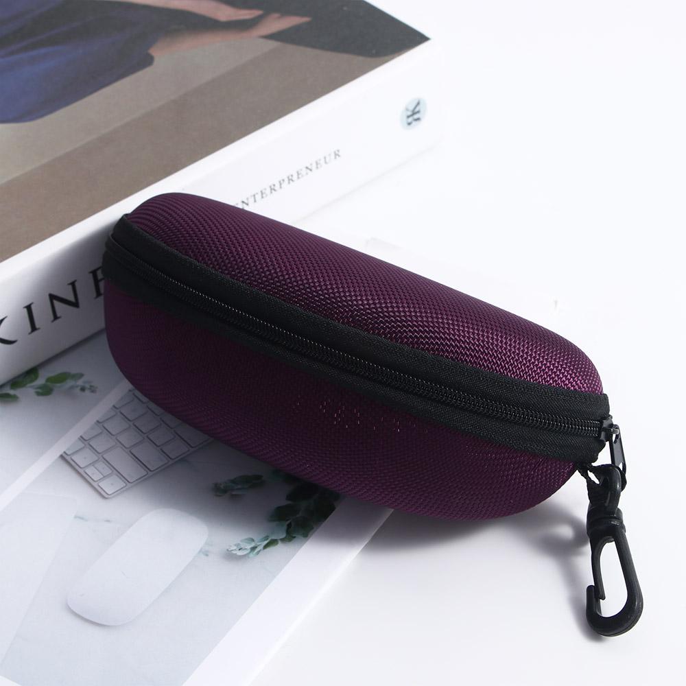 Eyewear Storage Box Men Women with Hook Eye Glasses Box Shell Clam Pouch Hard Case Sunglasses Bag