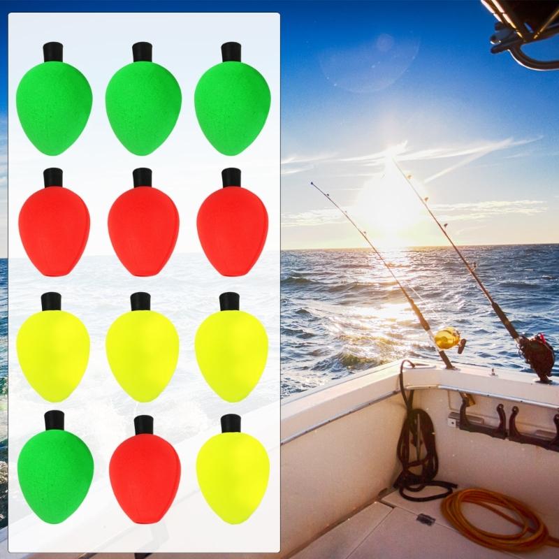 12pcs Fly Fishing Float Floating Bobber Indicators Fishing Bobbers Fishing Accessories Foam Strikes Indicators Float