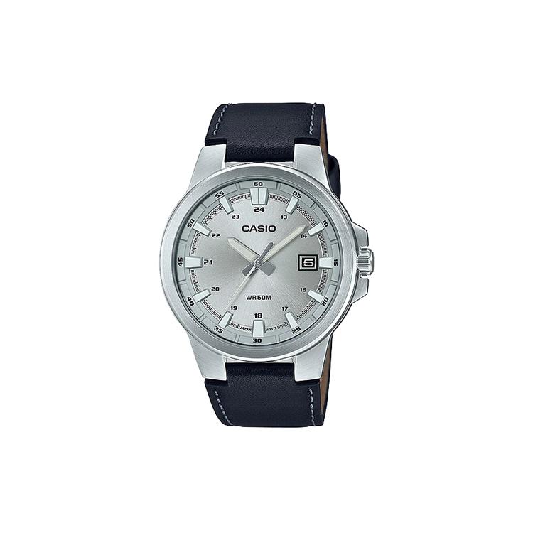 CASIO Men Standard Series Silver Watch MTP-E173L-7AVDF Silver Dial
