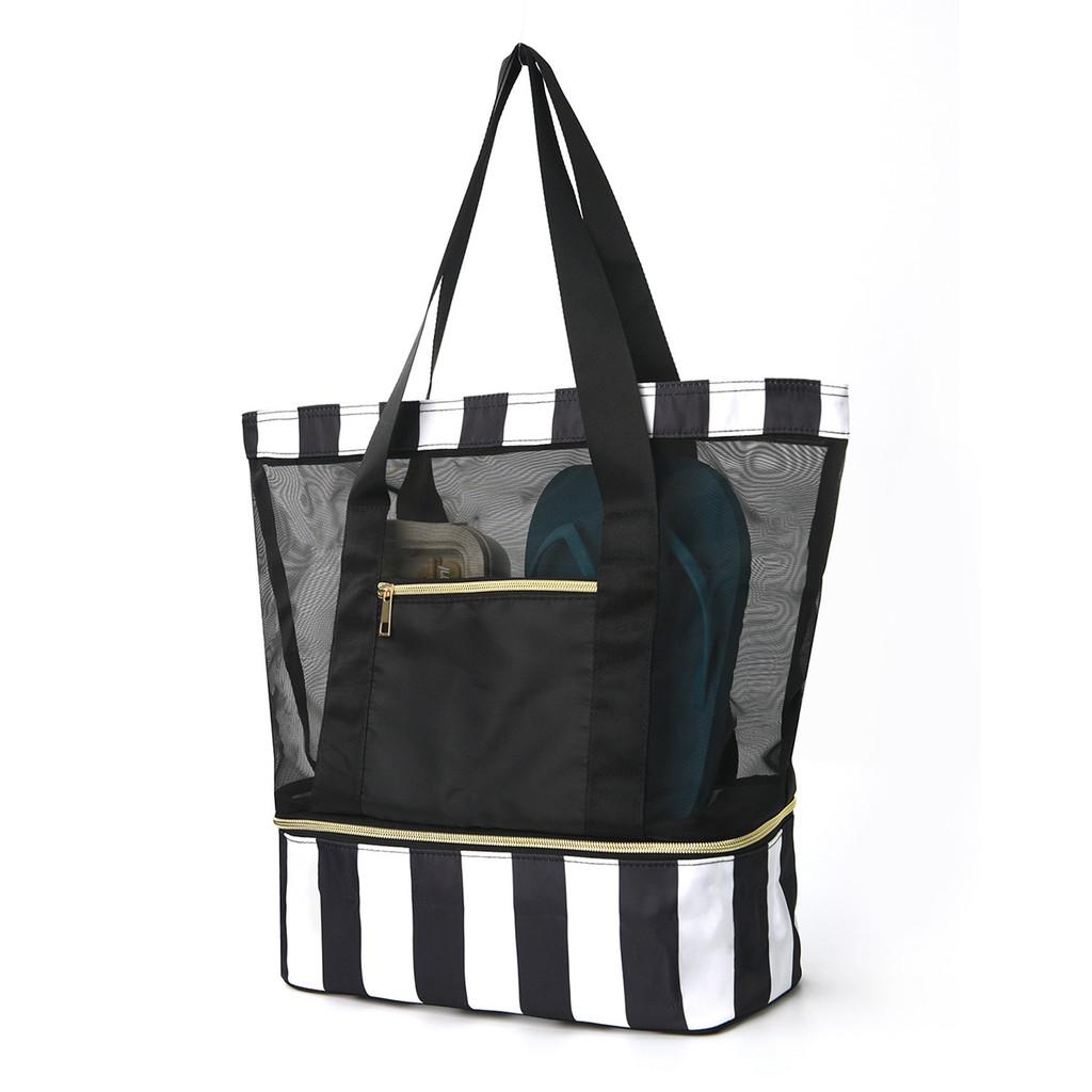 Modern Double Layer Travel Organizer With Breathable Design For Beach And Trip