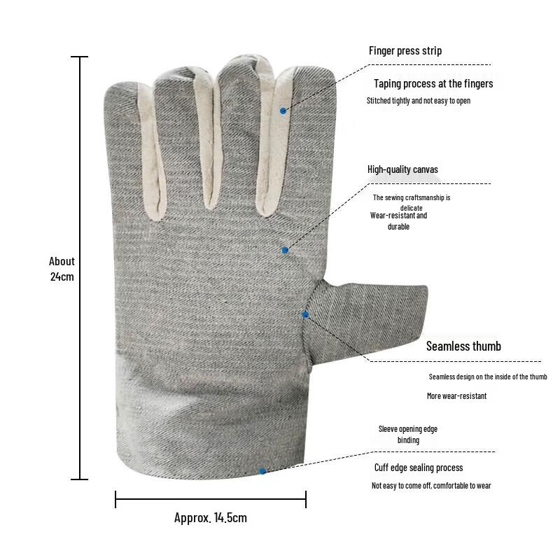JIAQILI GF338 Canvas Work Gloves