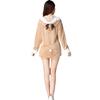 Khaki Reindeer Moose Rhinoceros Christmas Costume Coat with Shorts