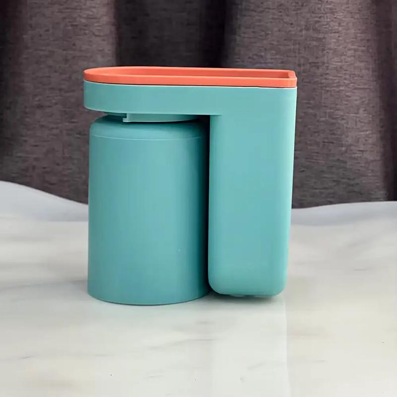 

Полка для зубных щеток, без перфорации, легкая роскошная чашка для полоскания рта, чашка для зубной щетки, настенный ящик для хранения в ванной, баночка для пары зубов Pack of 2 яркий бирюзовый