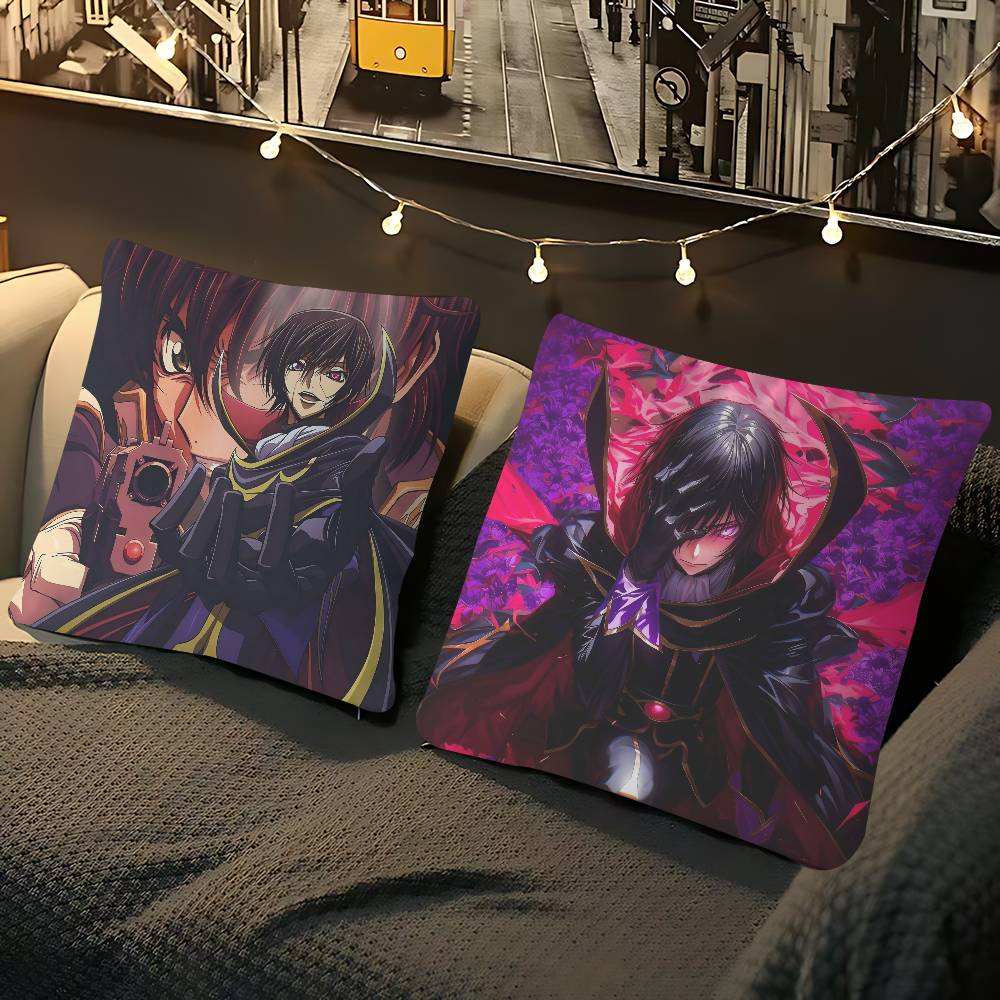 C-Code G-Geass Anime Maple Design Cushion Cover Happy Autumn Harvest Decor Holiday Decorati Pillow Cover