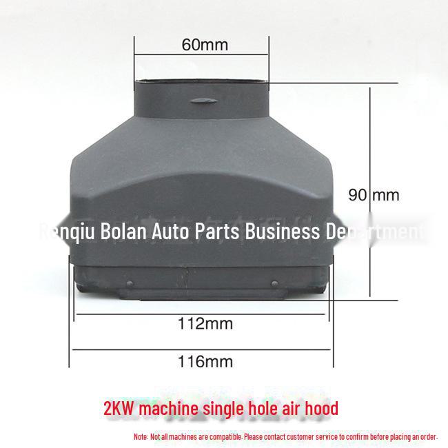 Black Plastic Air Outlet Cover for Parking Heater - Single, Double, and Four Hole Options