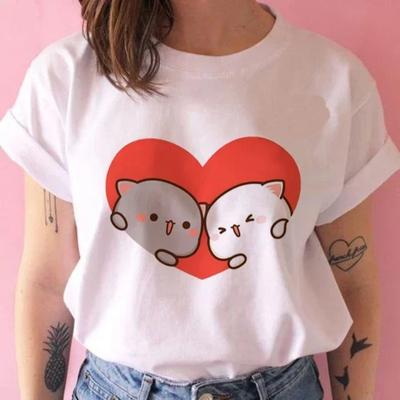Print Women T Shirt Girl Graphic Printed Fashion Harajuku Clothes Causal Female Y2K Tops Tee Graphic T Shirts