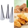 5pcs Kitchen Stainless Steel Baking Cones Horn Pastry Roll Making Cake Mold Spiral Croissant Tubes Cookie Dessert Baking Tool
