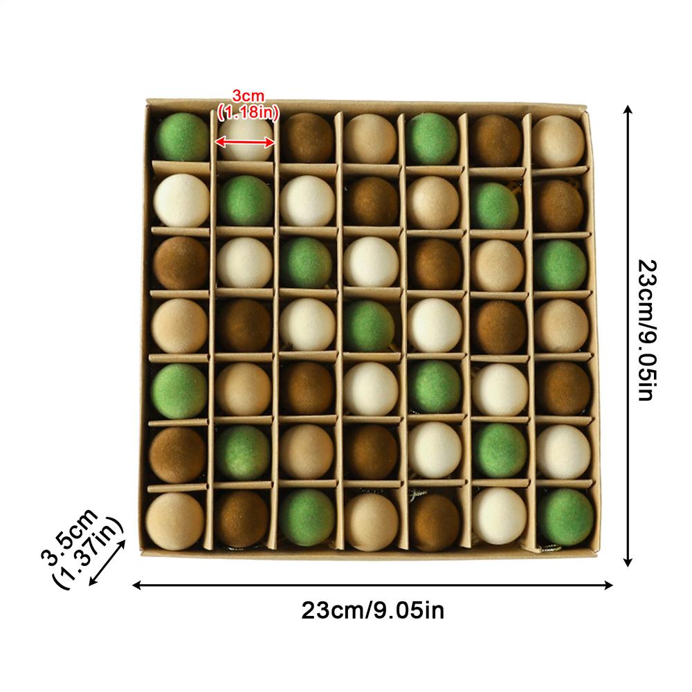 

49 Pieces 3cm Velvet Christmas Balls Hanging Small Shatterproof Christmas Tree Ornaments Velvet Balls For Christmas Tree Wreath