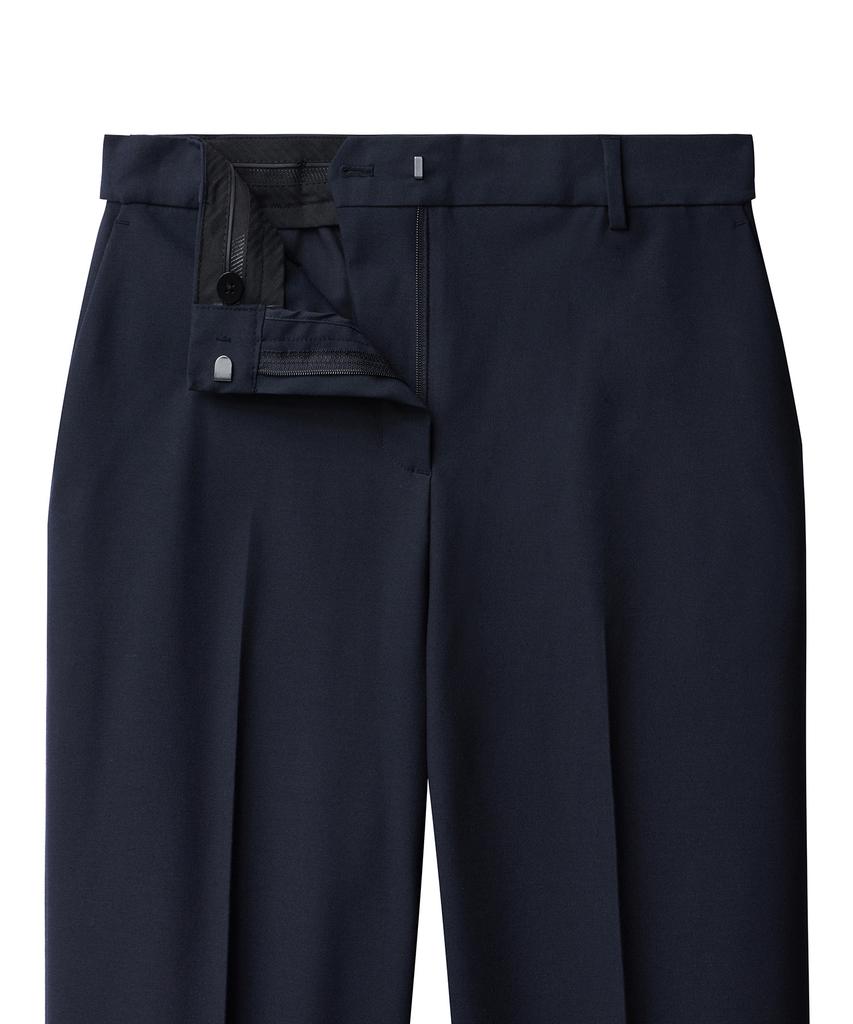 MUSINSA STANDARD WOMAN Women'S Straight Hidden Banding Slacks [Navy]