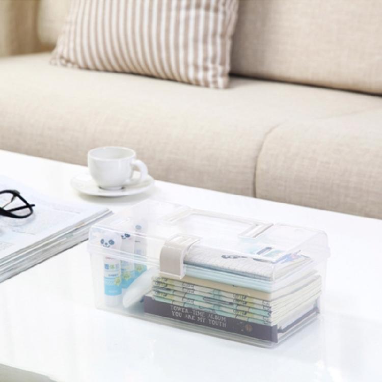 Tragbare durchsichtige Aufbewahrungsbox mit Griff Medizinwerkzeug Werkzeug-Organisationskoffer