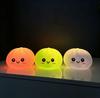 Simulation Soft Squishy Dumpling Night Light, Light-up Bubble Spitting Bun Toy, Colorful Stress Relief Ornament for Birthday Present
