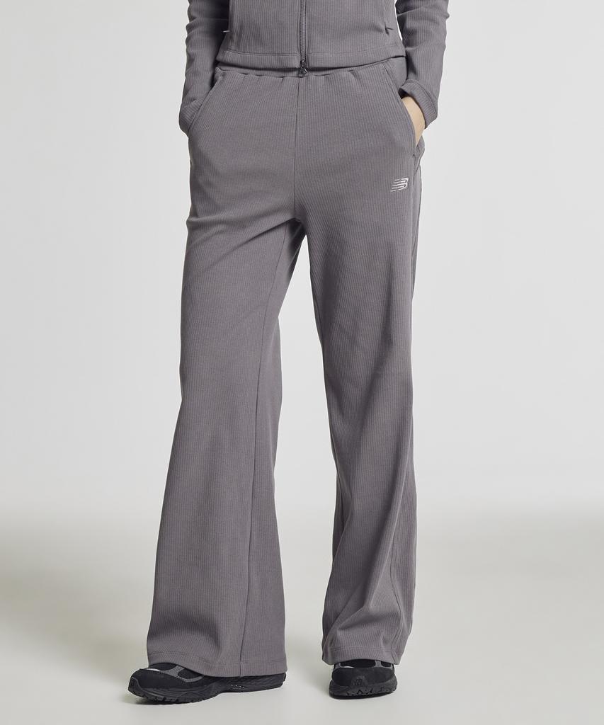 Nyuballanseu Nbmlg2W312 / Women Soft Fresh Ribbed Wide Pants (Dark Purple)