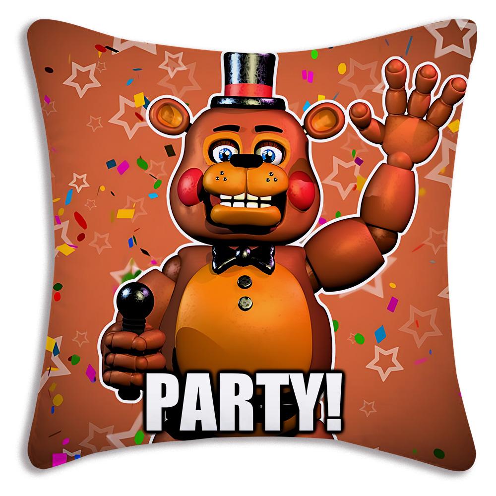 Anime F-Fnafs Boy Pillow Covers Cartoon Sofa Decorative Home Double-sided Printing Short Plush Cute Cushion Cover